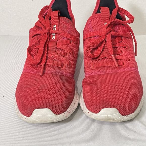 Adidas Cloudfoam Pure Running Shoes Women's 7.5 Red Low Top Gym Trainers Sneaker - Picture 7 of 10